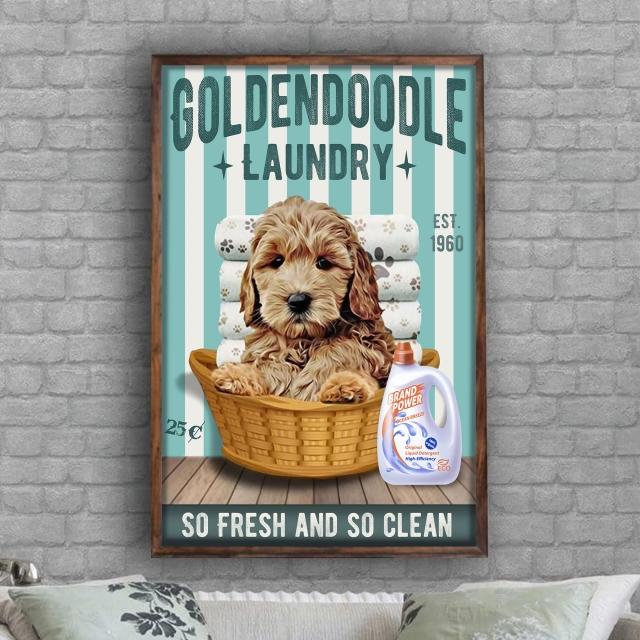 Goldendoodle Dog Laundry Company Poster